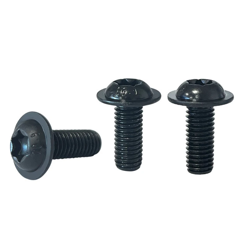 Black Button Flanged Head Torx Drive Screw