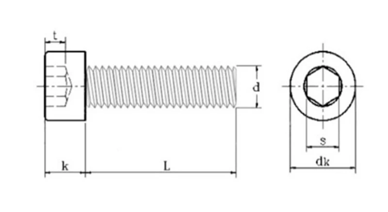 through hole cap bolt 1