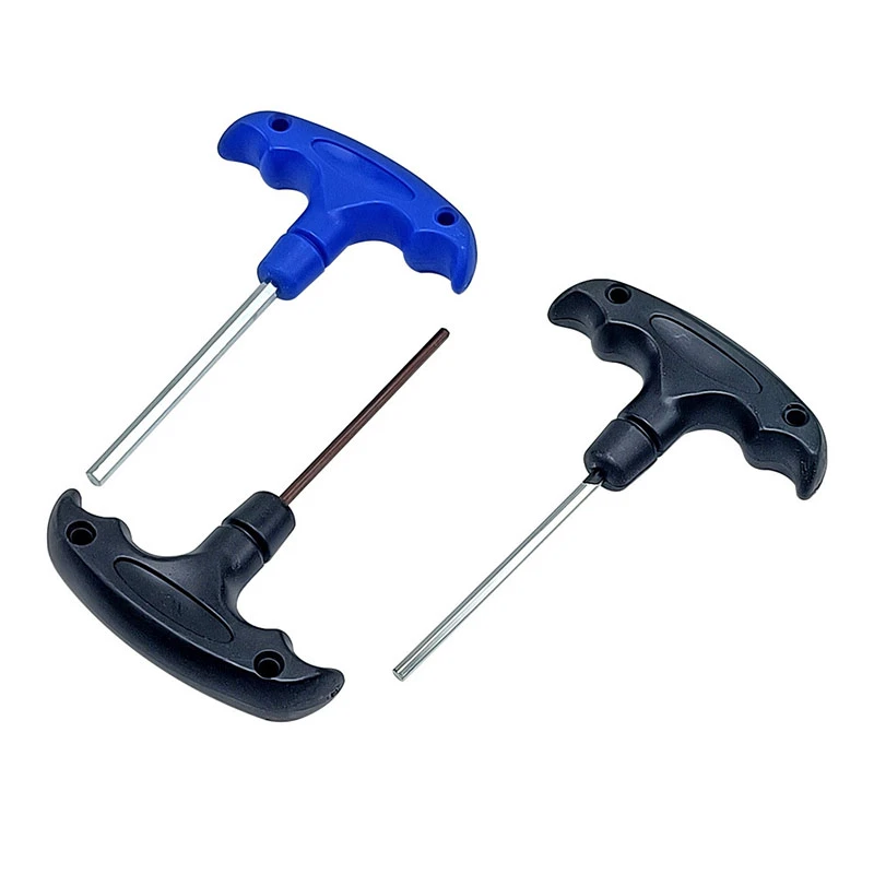 T-shape Plastic handle hex wrench 8